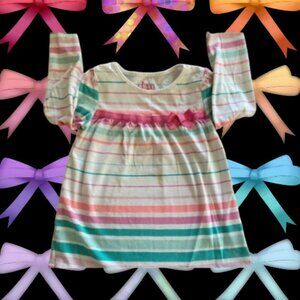 Circo Appliqué Bow Stripe Top